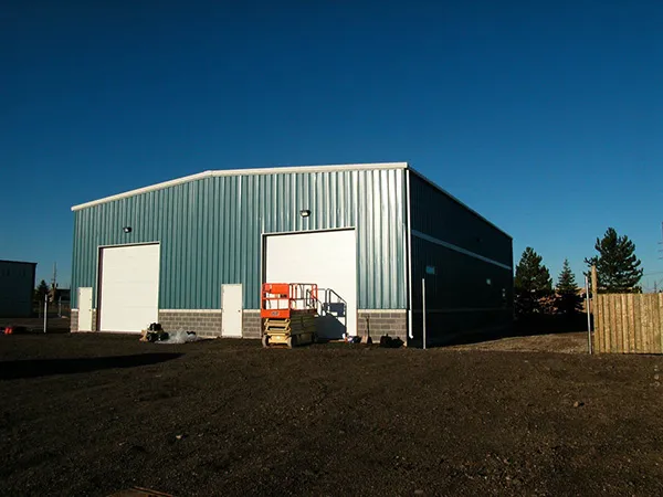 Prepainted steel warehouse
