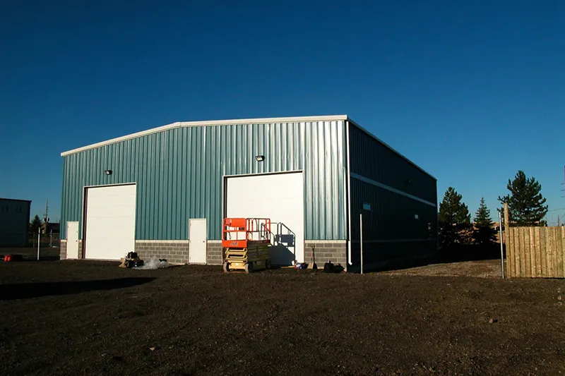 Prepainted steel warehouse