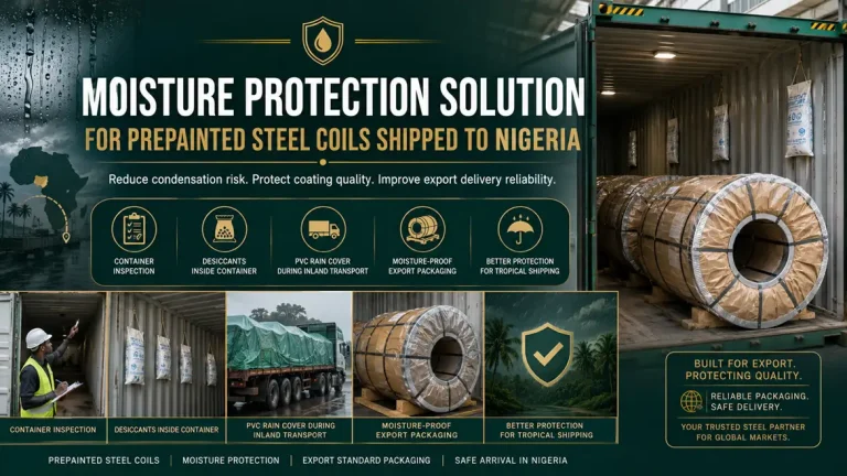Moisture Protection Solution for Prepainted Steel Coils Shipped to Nigeria