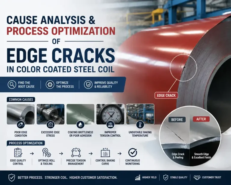 Edge Cracks in Color Coated Steel Coil