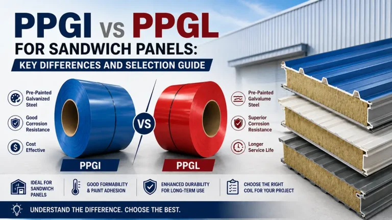 PPGI vs PPGL for Sandwich Panels Key Differences and Selection Guide